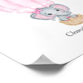 キャンディズピンクゾウ赤ちゃんシャワーゲーム ポスター (角)