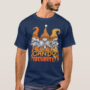 キャンディセキュリティカボチャ猫ハロウィーン83 Tシャツ