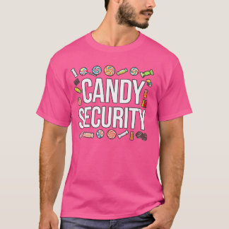 キャンディセキュリティパーティーハロウィーントリックまたはトリート Tシャツ