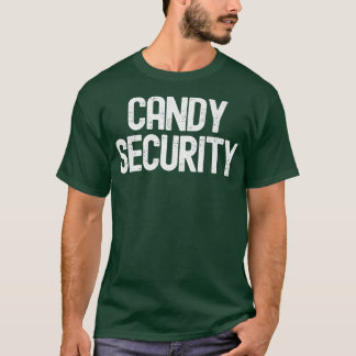 キャンディセキュリティ面白いハロウィーンの両親の衣装76 Tシャツ