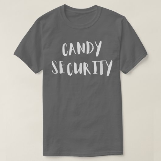 キャンディセキュリティ面白いハロウィーンの衣装329 Tシャツ (デザイン正面)