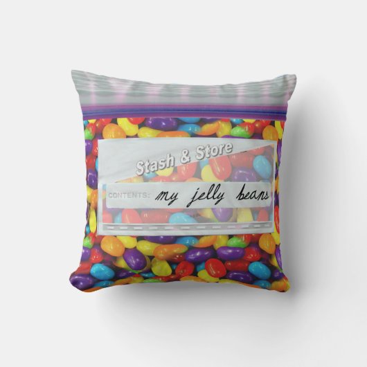 キャンディゼリー豆加飾バッグ装飾用クッション クッション (正面)