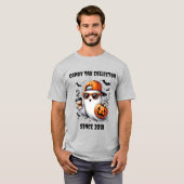 「キャンディタックスコレクター」ハロウィンパーソナライズされたー Tシャツ (正面フル)