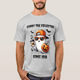 「キャンディタックスコレクター」ハロウィンパーソナライズされたー Tシャツ