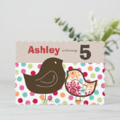 キャンディダマスクシックガールバースデーパーティーの招待 招待状 (スタンド正面)