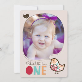 キャンディダマスクシックズガール1st誕生日パーティー招待状 招待状