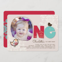 キャンディダマスクシックズガール1st誕生日パーティー招待状