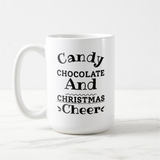 キャンディチョコレートとクリスマス応援 コーヒーマグカップ