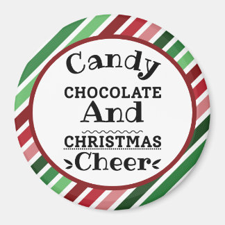 キャンディチョコレートとクリスマス応援 マグネット