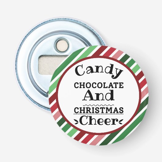 キャンディチョコレートとクリスマス応援 栓抜き (正面)