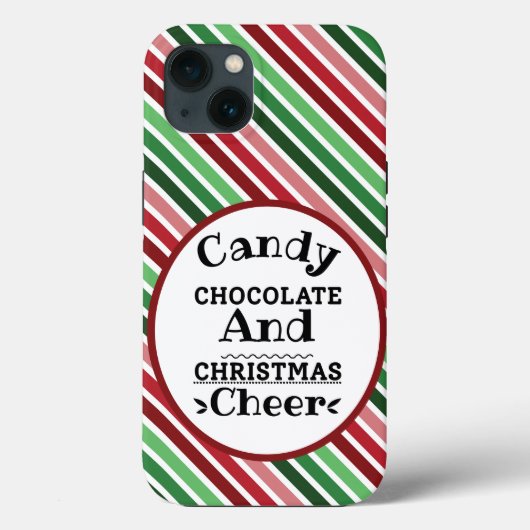 キャンディチョコレートとクリスマス応援 Case-Mate iPhoneケース (裏面)