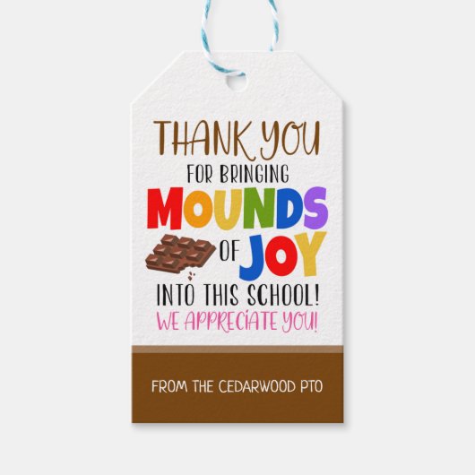 キャンディチョコレートギフトラベル ギフトタグ (正面)