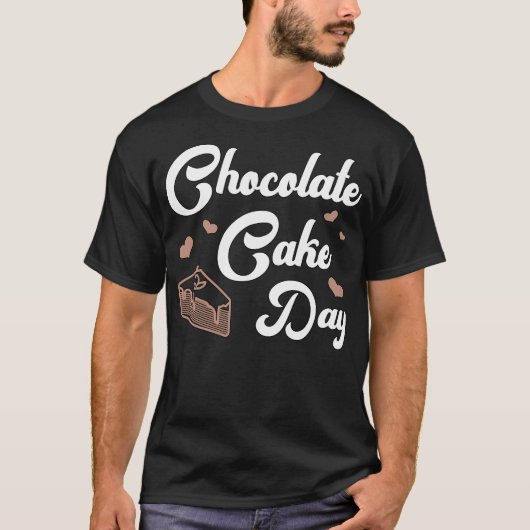 キャンディチョコレートケーキデイスイートデザートギフト Tシャツ (正面)