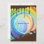 キャンディチョコレートティーンエイジドリームランドスウィート招待状 招待状 (裏面)