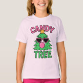 キャンディツリーの風船ガムクリスマス Tシャツ (正面)
