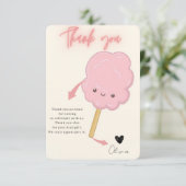 キャンディテーマガールバースデー サンキューカード (スタンド正面)