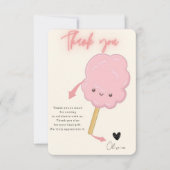 キャンディテーマガールバースデー サンキューカード (正面)