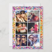 キャンディテーマスウィートBNOT(ユダヤ教の)バル・ミツバージョイントパーティー 招待状 (裏面)