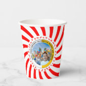 キャンディテーマダブル誕生祝い 紙コップ (正面)