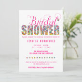 キャンディテーマブライダルシャワーパーティー 招待状 (スタンド正面)