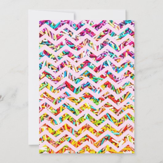 キャンディテーマベビーシャワーパーティー女の子 招待状 (裏面)