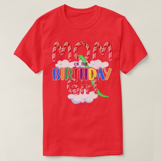 キャンディテーマママの誕生日ガール133 Tシャツ (デザイン正面)