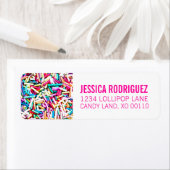 キャンディテーマ差出人住所ラベルスプリンクル ラベル (インサイチュ)