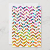 キャンディテーマ1日目の誕生日パーティースプリンクルズ招待状 招待状 (裏面)