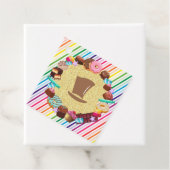 キャンディテーマ，チョコレート，食べ物，ドーナツ，虹の部分 フェイバータグ (インサイチュ)