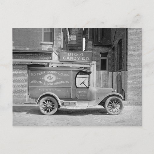 キャンディデリバリートラック 1926年 ポストカード (正面)