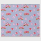 キャンディトラックパターン包装紙 ラッピングペーパー (フラット)