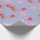 キャンディトラックパターン包装紙 ラッピングペーパー (角)