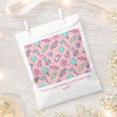 キャンディトリートバースデーパーティー フェイバーバッグ (クリップ留めされた状態)