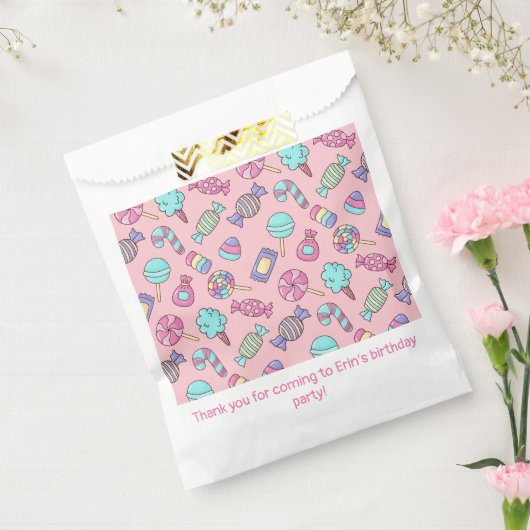 キャンディトリートバースデーパーティー フェイバーバッグ (封をした状態)