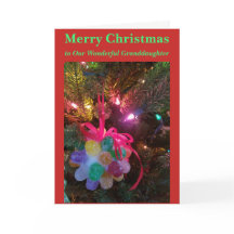 キャンディドロップスのクリスマスお孫さんのカード