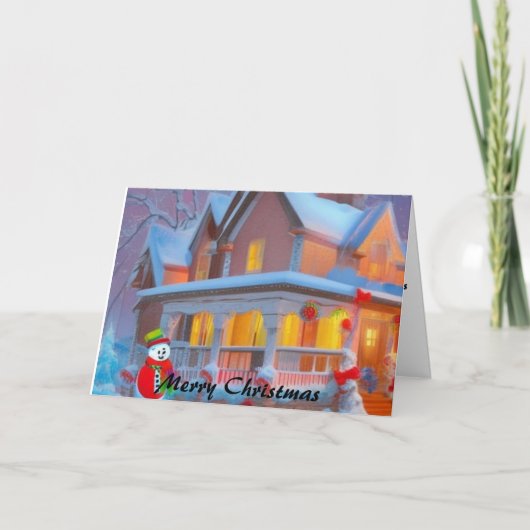 キャンディハウスのクリスマスカード カード (正面)