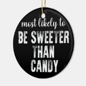 キャンディハロウィーンよりも甘い可能性が最も高い セラミックオーナメント (左)
