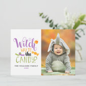 キャンディハロウィーンフォトカードへの魔女の道 カード (スタンド正面)