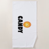 キャンディハロウィーン ビーチタオル (正面)