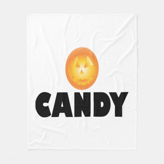 キャンディハロウィーン フリースブランケット (正面)