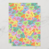 キャンディハートのパターン - SFW シーズンカード (正面/裏面)