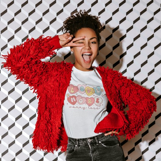 キャンディハートの心配が少なく、もっと愛 Tシャツ