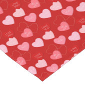 キャンディハートカスケード ショートテーブルランナー (コーナー)