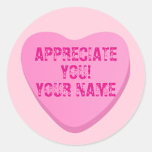 キャンディハートカスタム文字ピンクハートピンク