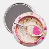 キャンディハートコーヒーマグネット マグネット (正面/裏面)