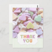 キャンディハートサンキューポストカード ポストカード (正面/裏面)
