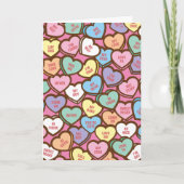 キャンディハートスイートヌーズバレンタインホリデーカード シーズンカード (正面)