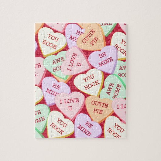 キャンディハートスケッチ ジグソーパズル (縦)