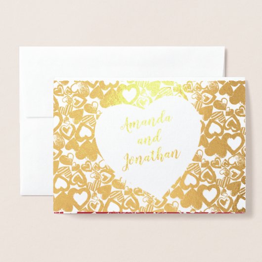 キャンディハートズ永遠の記念日 箔カード (封筒付き正面)