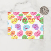 キャンディハートバレンタインデーノートカード ノートカード (正面/裏面インサイチュ)